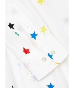 Equipment Essential Star-Print Silk Shirt