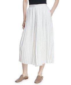 Vince High-Waist Pleated Culottes