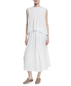 Vince High-Waist Pleated Culottes