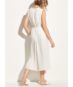 Vince High-Waist Pleated Culottes