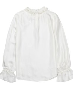 J.Crew Petite Tie-Sleeve Silk Top