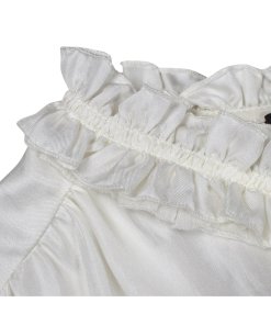 J.Crew Petite Tie-Sleeve Silk Top