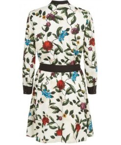 Alice + Olivia Brooklynn Belted Floral Dress