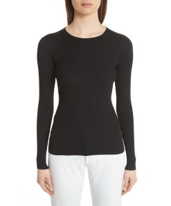 Balenciaga Back Logo Ribbed Sweater