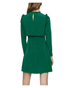 Maje Roumba Pleated Bib Straight Dress