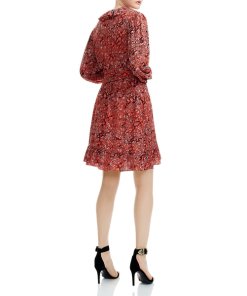 Maje Rosetto Leopard Wrap Dress