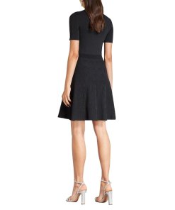 Sandro Uigi Jewelled Collar Short Knit Dress