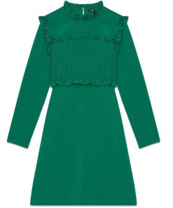 Maje Roumba Pleated Bib Straight Dress