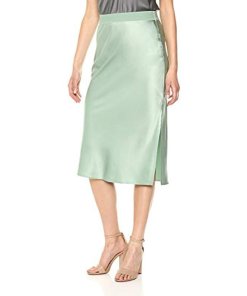 Theory Silk Satin Pull-on Skirt