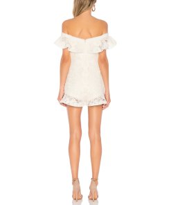 Alexis Ri Off-the-Shoulder Ruffled Romper