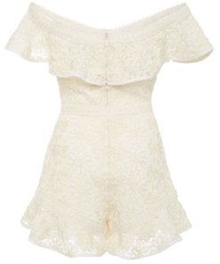Alexis Ri Off-the-Shoulder Ruffled Romper