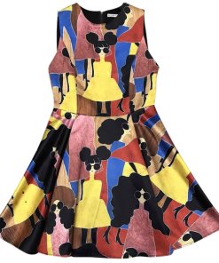 Alice + Olivia Stasia Stacey Print Pleated Dress