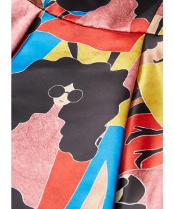Alice + Olivia Stasia Stacey Print Pleated Dress