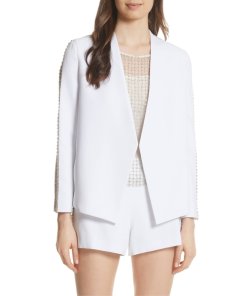 Alice + Olivia Embellished Hayes Blazer & Sherri Shorts