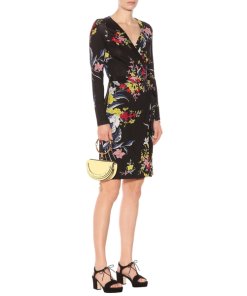Diane von Furstenberg Julian Banded Long-Sleeve Wrap Dress