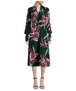 Diane von Furstenberg The DVF Von Quincy Hunder Print Dress