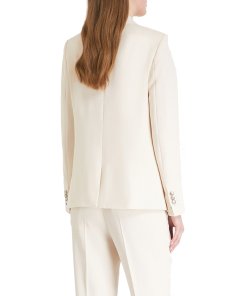 The Kooples Daisy Lace Trim Crepe Blazer and Pants Set