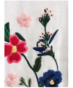 Alice + Olivia Ruthy Floral Embroidered Cardigan