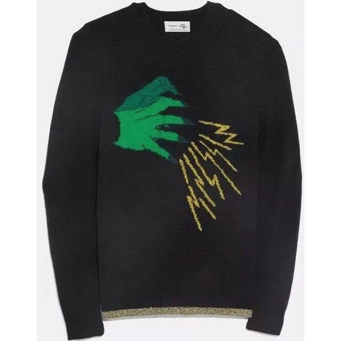 COACH THE WIZARD OF OZ グレーセーター XS Coach 1941 Intarsia Knit Sweater – evaChic