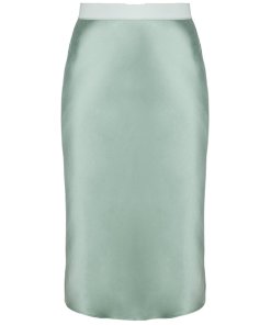 Theory Silk Satin Pull-on Skirt