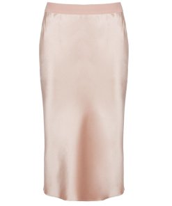 Theory Silk Satin Pull-on Skirt