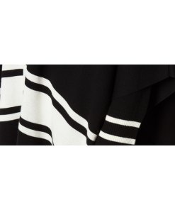 Sandro Flore Striped Poncho-Style Cardigan