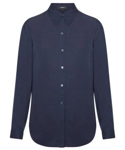 Theory Weekender Button Down Blouse