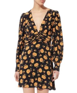Veronica Beard Marion Floral Silk Crepe Mini Dress