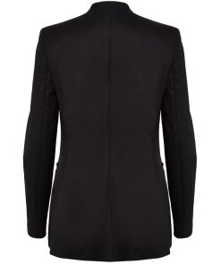 Alice + Olivia Jerri Open-Front Collarless Blazer