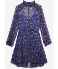 The Kooples Rosa Rosa Printed Chiffon Mini Dress