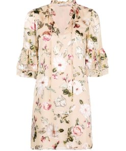 Alice + Olivia Julius Tiered Sleeve Tunic Dress