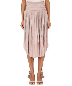 Ulla Johnson Akani Tech-Satin Midi-Skirt