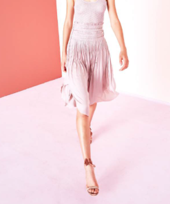 Ulla Johnson Akani Tech-Satin Midi-Skirt