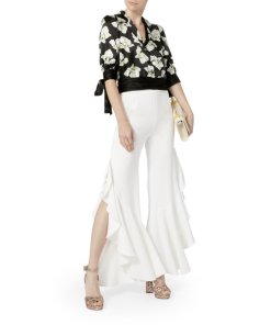 Cinq à Sept Delphina Cropped Button-Front Top