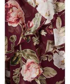 Alice + Olivia Walker Asymmetric Tiered Floral Print Fil Coupé Skirt