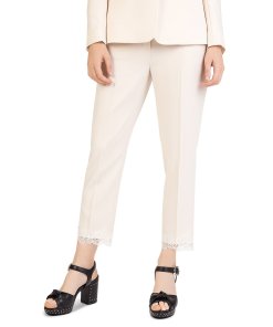 The Kooples Daisy Lace Trim Crepe Blazer and Pants Set