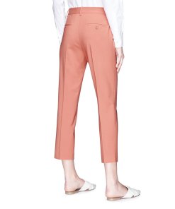 Theory Treeca 2 Cropped Stretch Wool Tapered Pants
