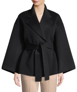 Theory Bell-Sleeve Wool & Cashmere Belted Jacket