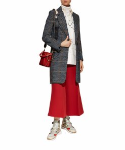 Chloé Checked Houndstooth Woven Coat