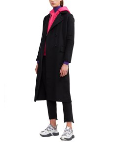 Maje Geola Long Double-Faced Wool Coat