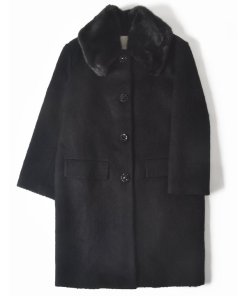 Kate Spade Faux Fur Trim Coat