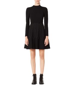 Sandro Opinion Studded Knit Dress