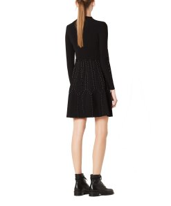 Sandro Opinion Studded Knit Dress