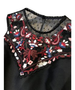 Kate Spade Mikado Embroidered Illusion Sweetheart Dress
