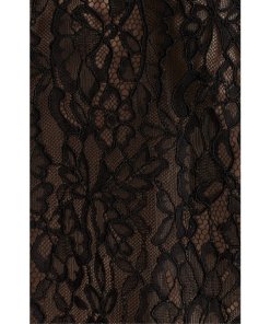 Alice + Olivia Pauletta Pleated Lace Tie-Neck Blouse