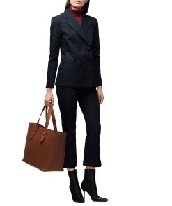 Frame Cotton Blend Side Slit Pants