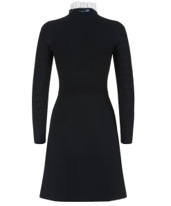 sandro tie neck dress