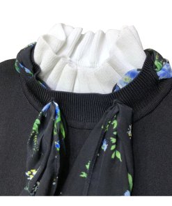 Sandro Clémence Tie-Neck A-Line Dress