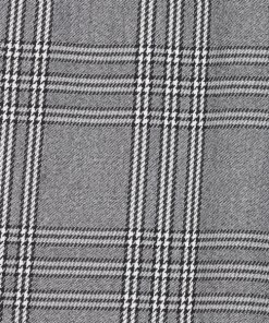 Maje Plino Check Straight Cropped Pants