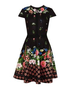 Ted Baker Daissie Florence Trim Skater Dress